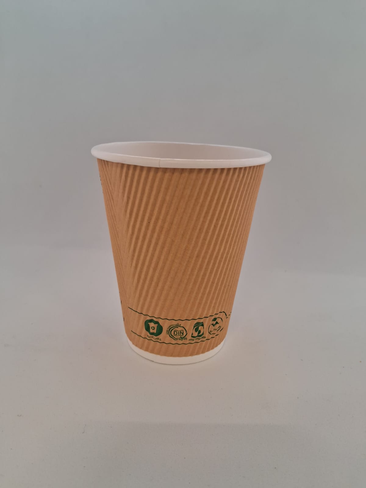 Vaso 12oz Ripple Kraft WBased Imp. Generico (20x25) - Imagen 2