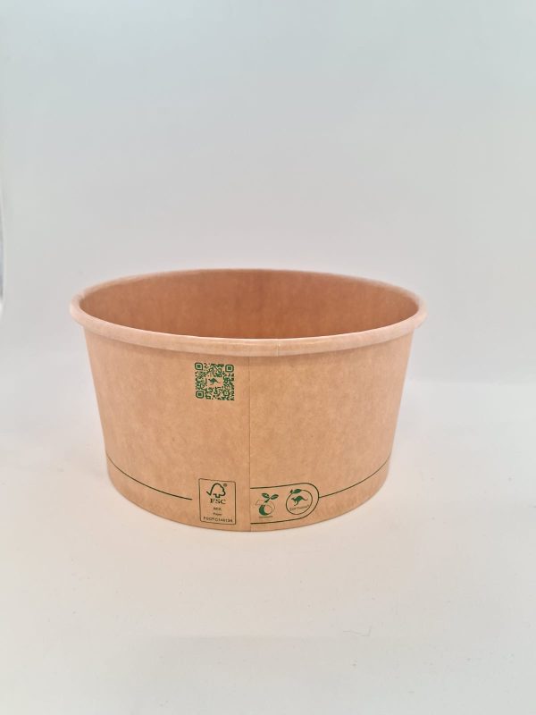 Bowl 1000cc Polipapel PLA Kraft Imp. Generico (6x50) - Imagen 2