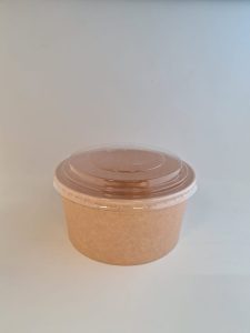 Pote y Tapa 32oz Kraft 150mm Ø (6x50)