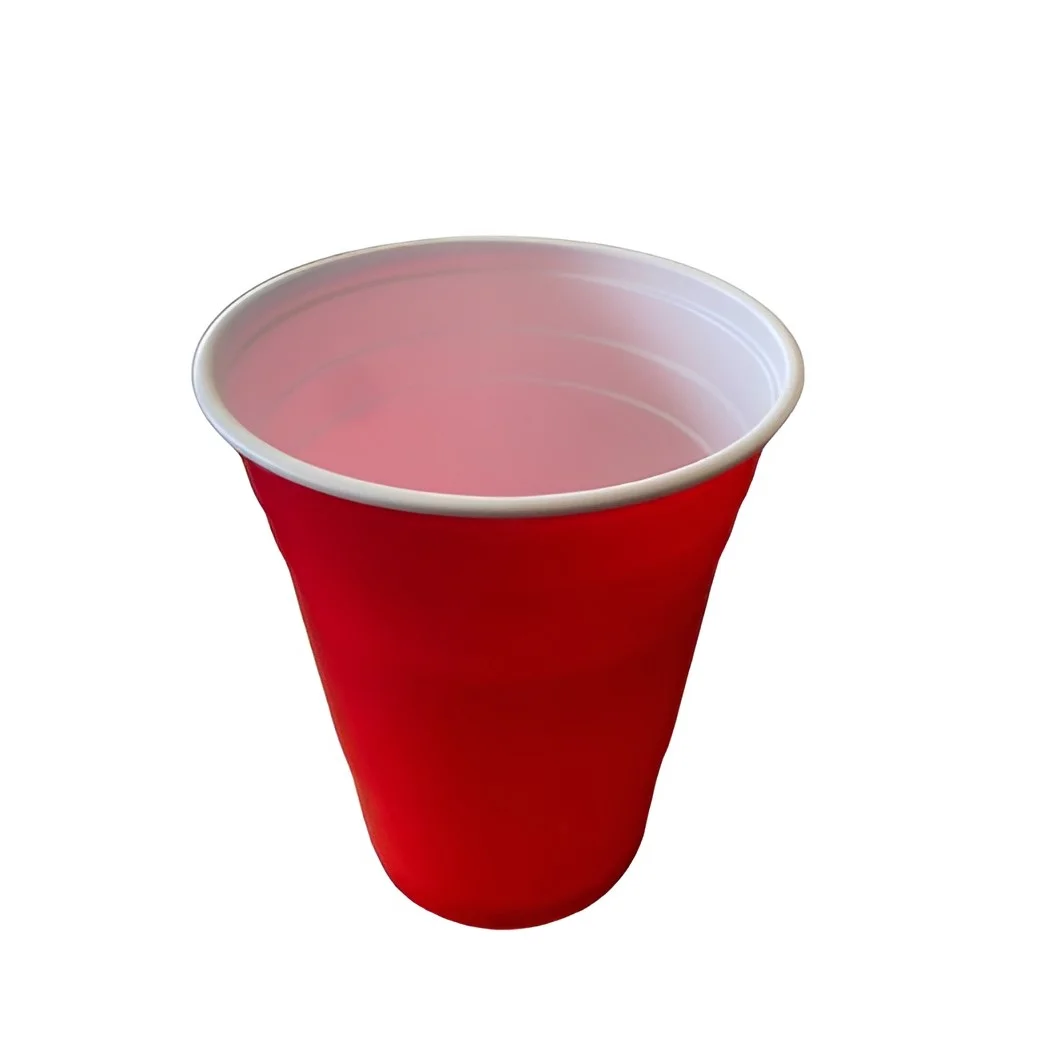 Vaso PS 16oz Rojo int. Blanco (20x50) - Imagen 2