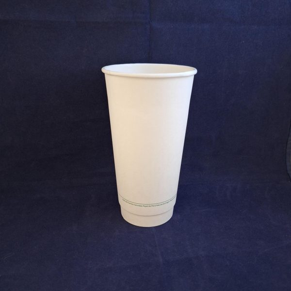 Vaso 20oz Blanco Doble Pared PLA Imp. Generico (25x20) - Imagen 2