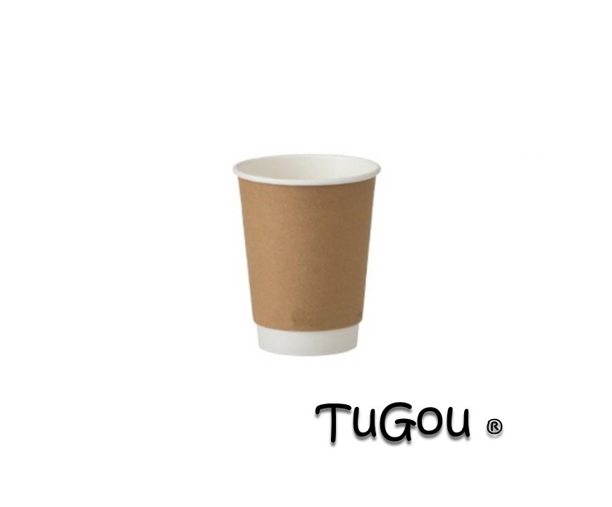 Vaso 12oz Doble Pared Kraft c/PE interior(1x500)