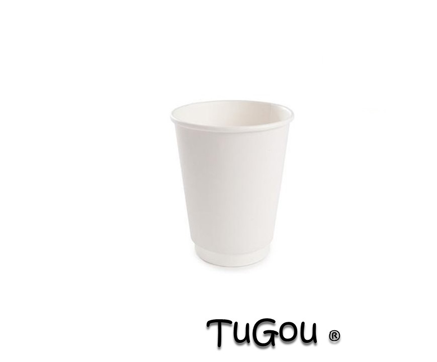 Vaso Doble Pared 12oz Blanco (20x25)