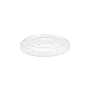 Tapa plana PLA c/hoyo 98mm Ø p/vaso 12-24oz (10x100)