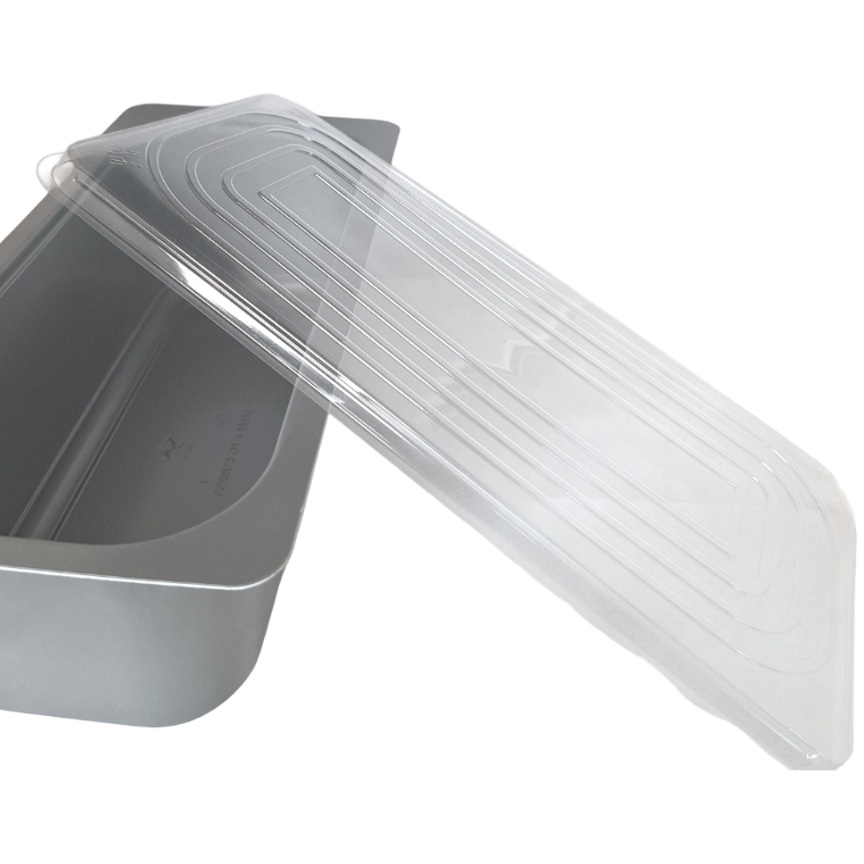 Tapa cristal PET para Cubeta 5lt de Helado (1x200)