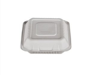 Cuadrado 23,6x22,9x4,6 cms. Bagasse (4X50)