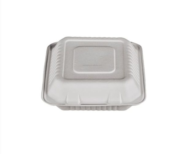 Cuadrado 23,6x22,9x4,6 cms. Bagasse (4X50)