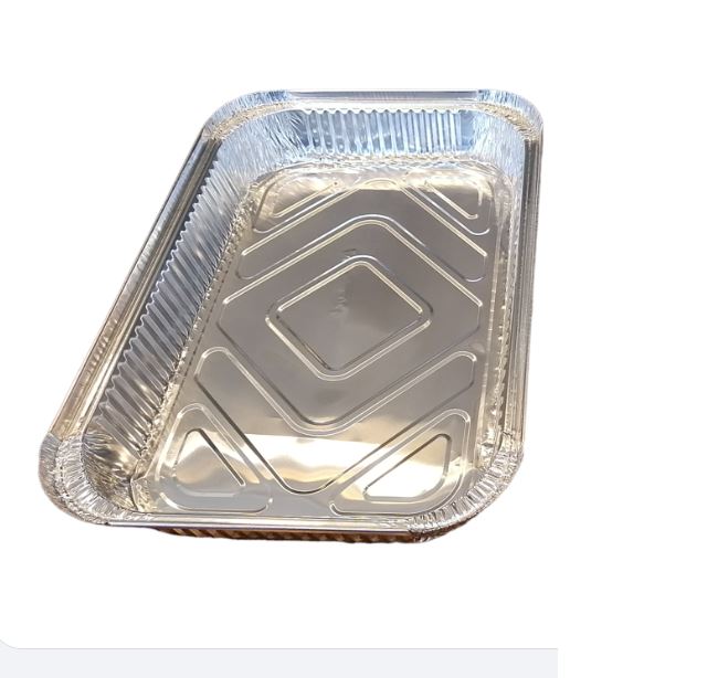 Bandeja Alum. 2000ml c/Tapa Cart-Alum. (20x20)