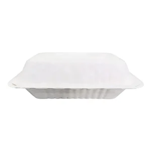 Rectangular Bagasse 23x16x4,5cm Blanco (4x50)