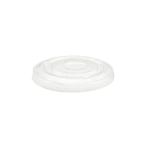 Tapa plana PLA s/hoyo 92mm Ø p/vaso 12/20oz (10x100)