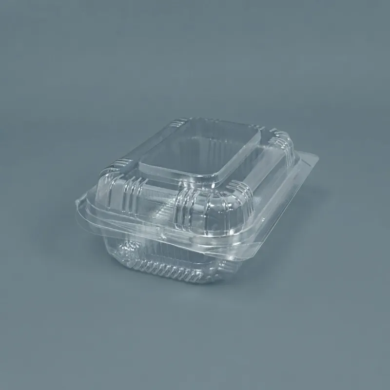 Envase c/tapa bisagra transp. 15.5x11x6cm (4x100)