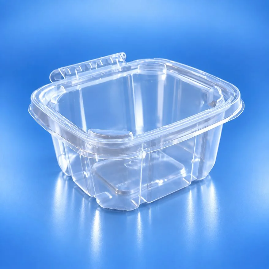Pote 16oz PET cuadrado c/tapa inviolable (4x50)