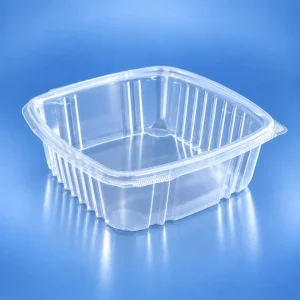 Envase c/tapa Bisagra transp. 48oz (4x50)