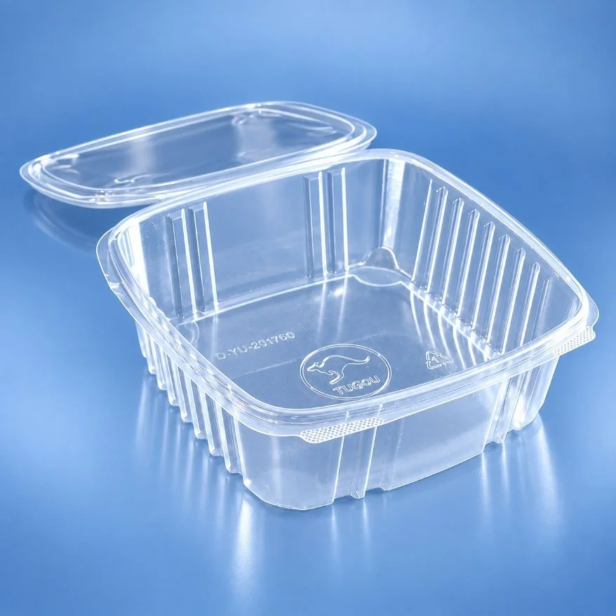 Envase c/tapa Bisagra transp. 48oz (4x50) - Imagen 2